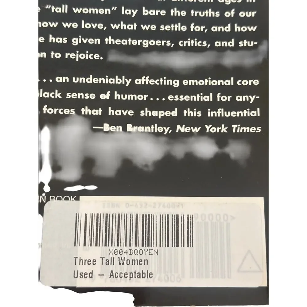 Three Tall Women by Edward Albee – Paperback (Plume Drama)